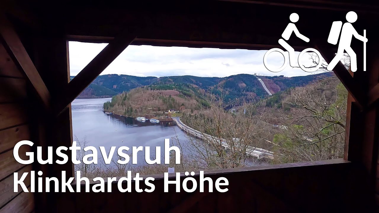 Radtour nach Hohenwarte und Wanderung zur Klinkhardts Höhe und Gustavsruh | Thüringer Meer | 4K