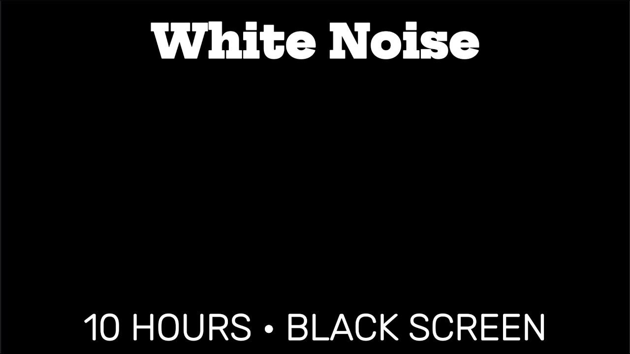 White Noise for Deep Sleep 🤍 10 Hours Pure White Noise (No Fade, Black Screen)