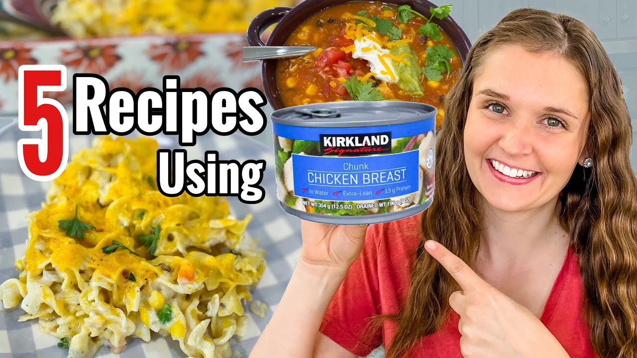 5 недорогих и простых блюд из курицы! | Вкусные рецепты с использованием КОНСЕРВИРОВАННОЙ КУРИЦЫ!...