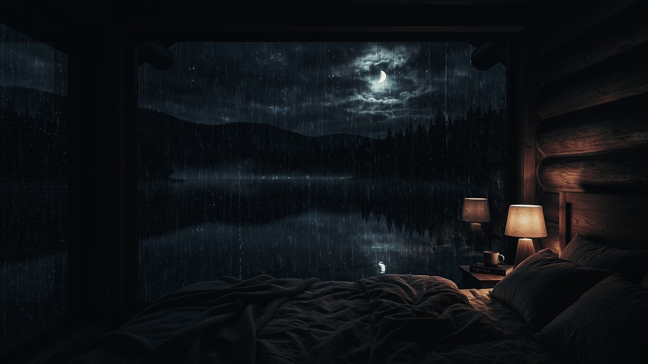 ASMR Sleep Relaxation | Calm Rainy Night Sounds