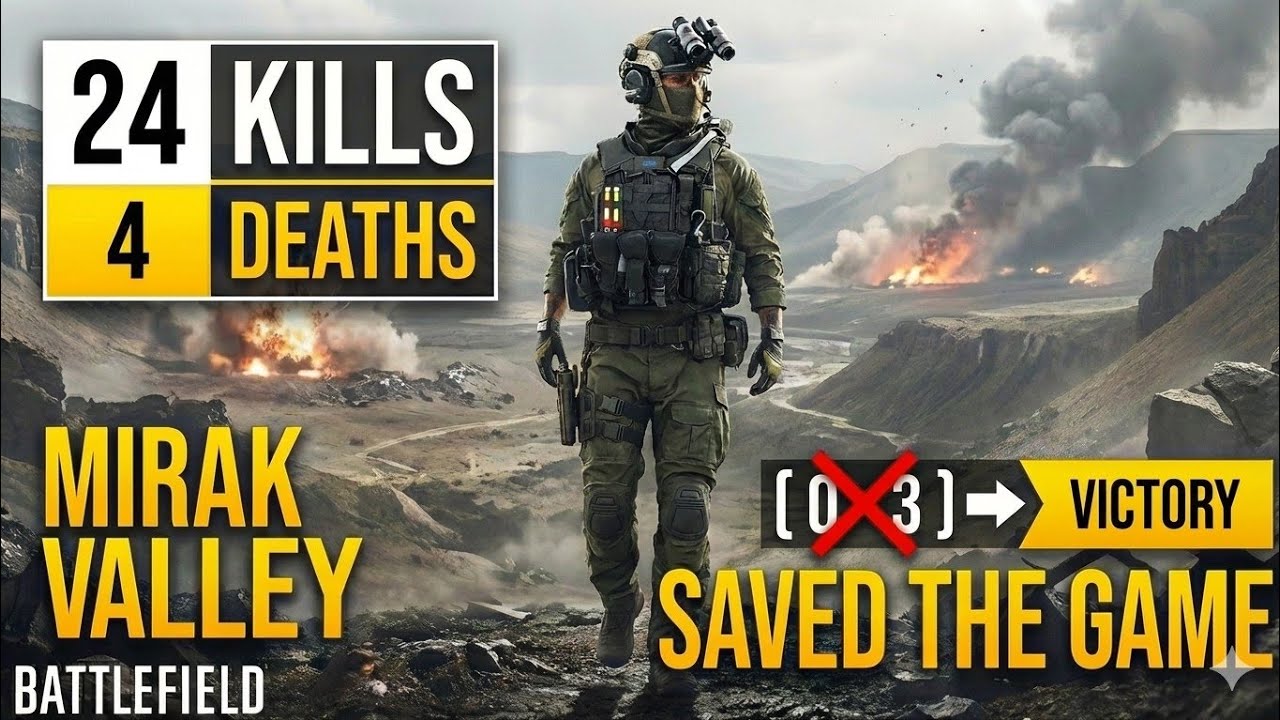 Tough fought 0-2 COMEBACK | Battlefield 6 Escalation Gameplay (24-4 K/D)