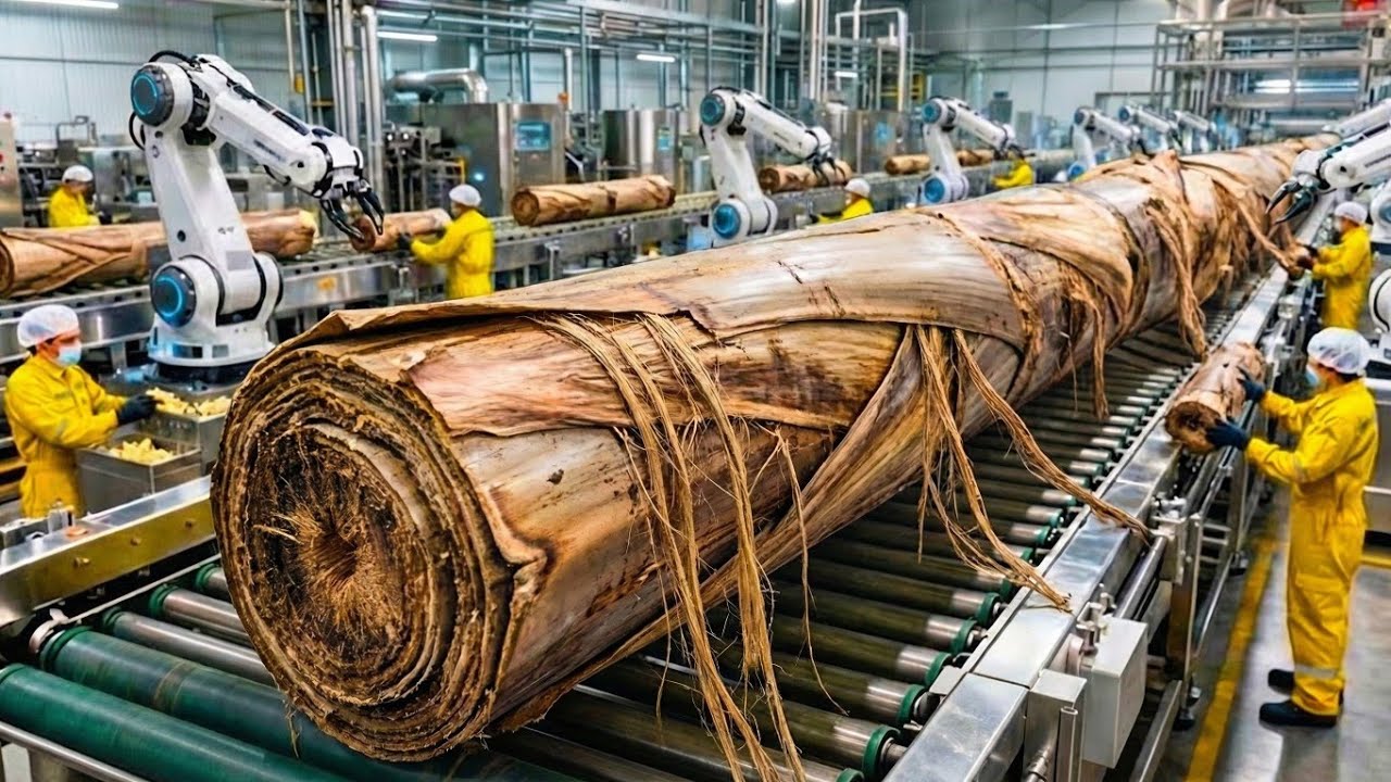 Dentro de una fábrica de envases de comida con fibra de plátano | De residuo a valor