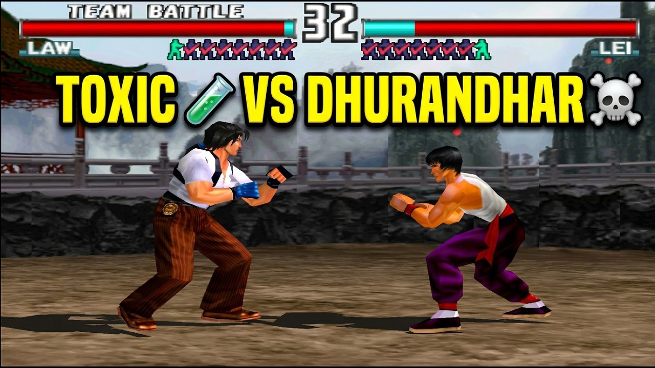Командный бой 8 на 8 в Tekken 3 – Безумный матч-реванш [4K]
