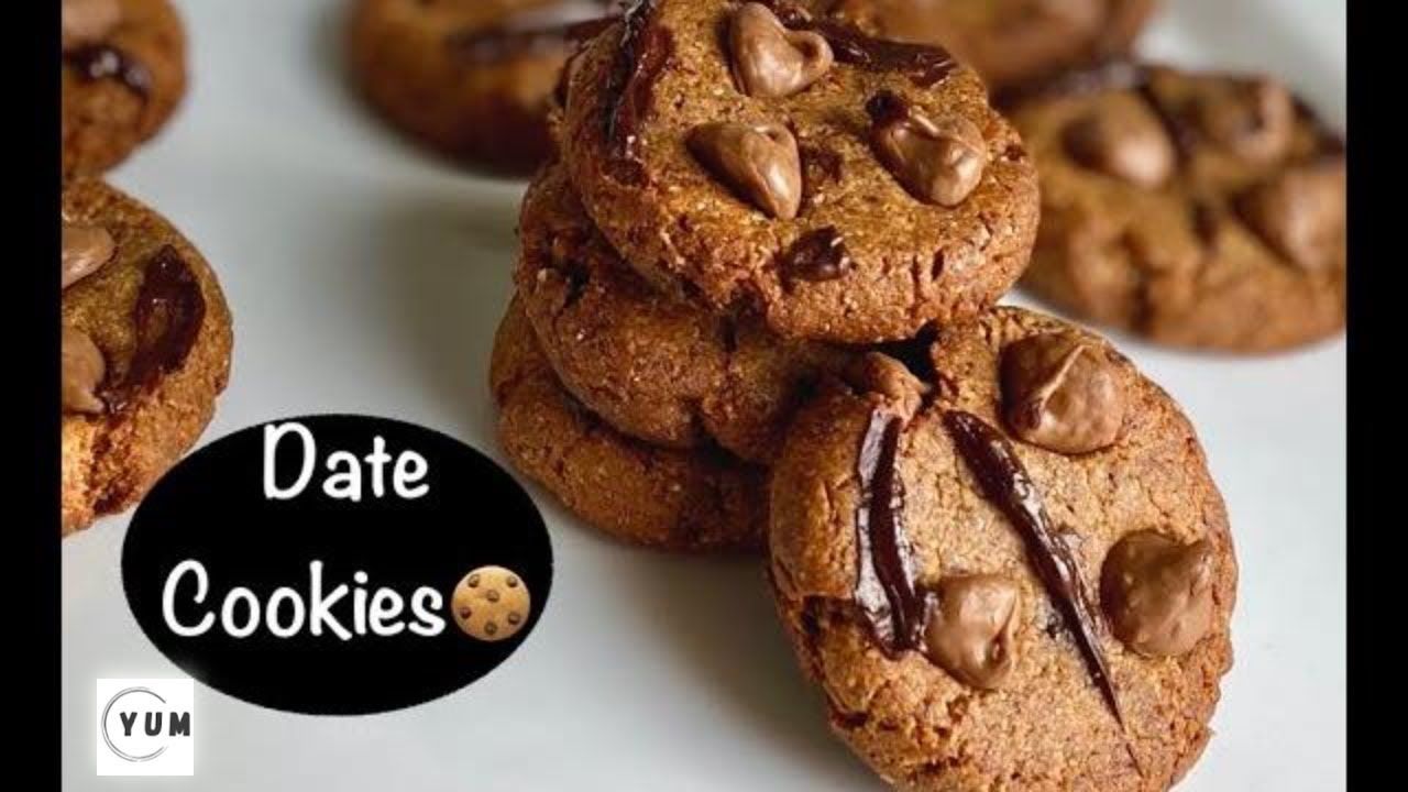 Date chocolate chip cookies -No Egg, Low Carb, Gluten and Refined Sugar Free Recipe
