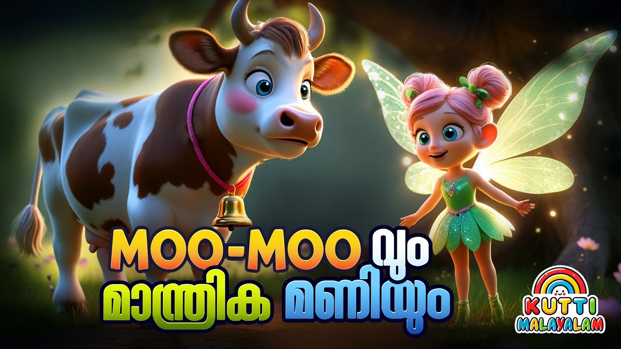 മാന്ത്രിക മണിയുള്ള പശു കഥ 🐮✨ | malayalam stories | Kids Story Malayalam | Malayalam story for kids