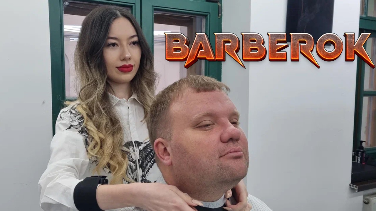 💈Charming Fabiana has Agreed to Please Me Again❤️ ASMR Lady Barber (Very Beautiful and Gentle)!