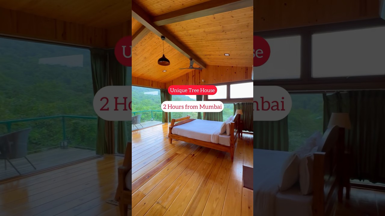 Machaan like budget Tree House 🏠 2 Hours from mumbai for couples #travel #villa #treehouse #resort
