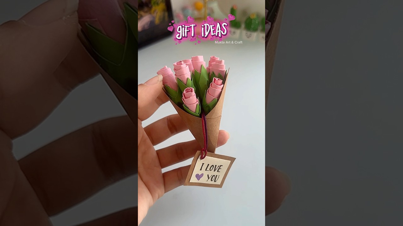 DIY Gift Ideas💐✨#shorts #art #diy #craft #muktaartandcraft #youtubeshorts