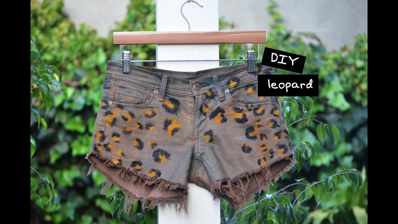DIY Leopard Print Shorts Tutorial with Mr. Kate - Snazzy Summer Shorts Series
