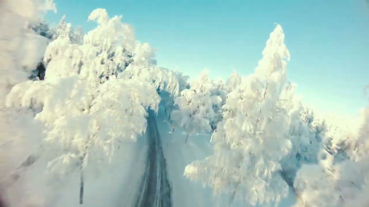 Winter in Finland. 
