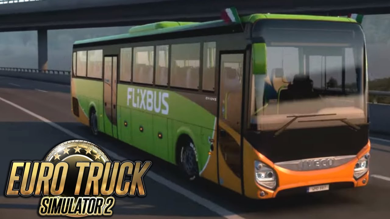 EURO TRUCK SIMULATOR 2 - Mod Iveco Evadys FlixBus - GAMEPLAY ITA 4K