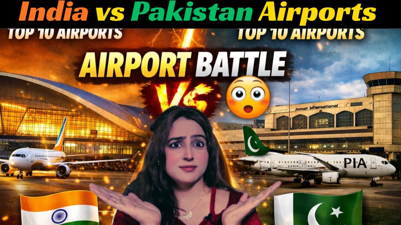 Reaction on India vs Pakistan Top Airports | Surprising Facts & Comparison ✈️