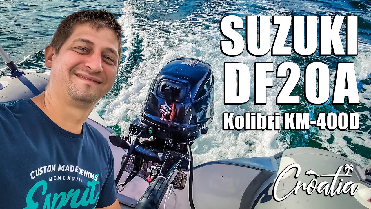 Silnik Suzuki DF20A do pontonu Kolibri - vlog z Chorwacji
