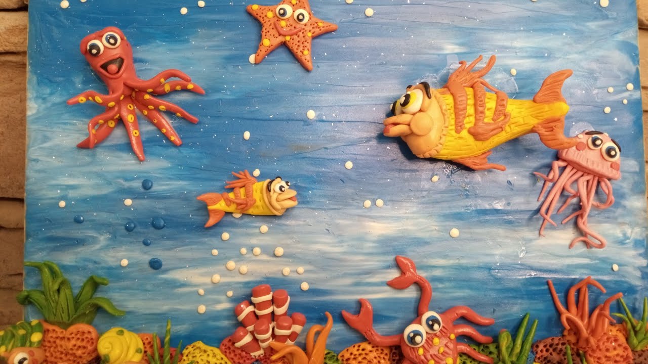 ¿Cómo hacer un Acuario en plastilina?