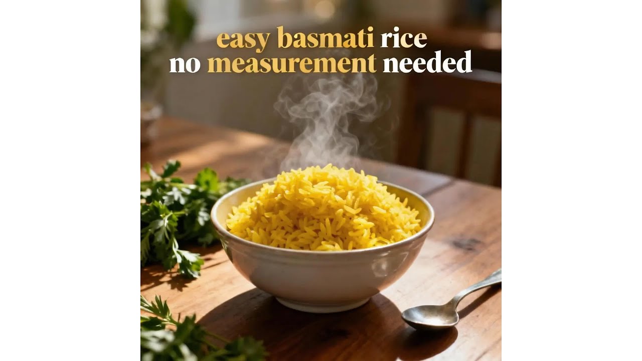 Super Easy No-Measure Basmati Rice