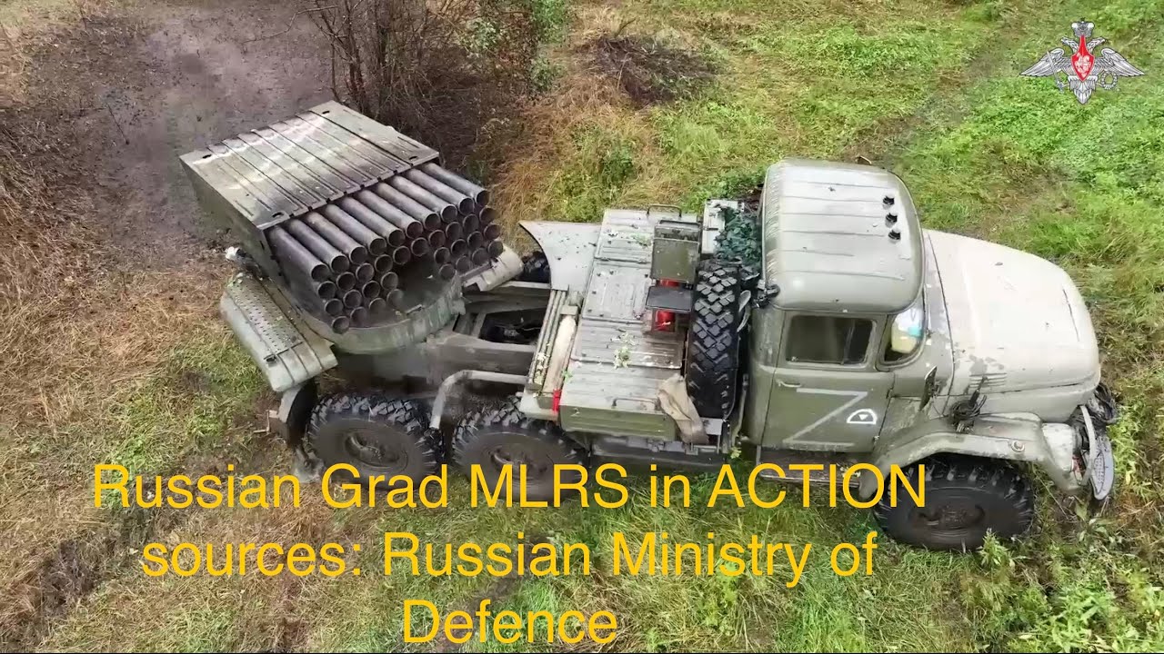 Ukraine- Russia War: Russian Grad MLRS in Action, Direction: Krasny Liman , Ukraine 16 August 2023