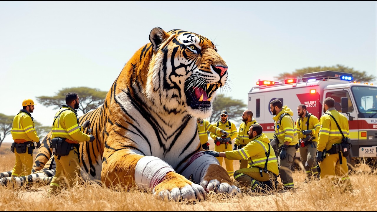 Rescue Team Saves Pregnant Tigeress  She Returns with Cubs