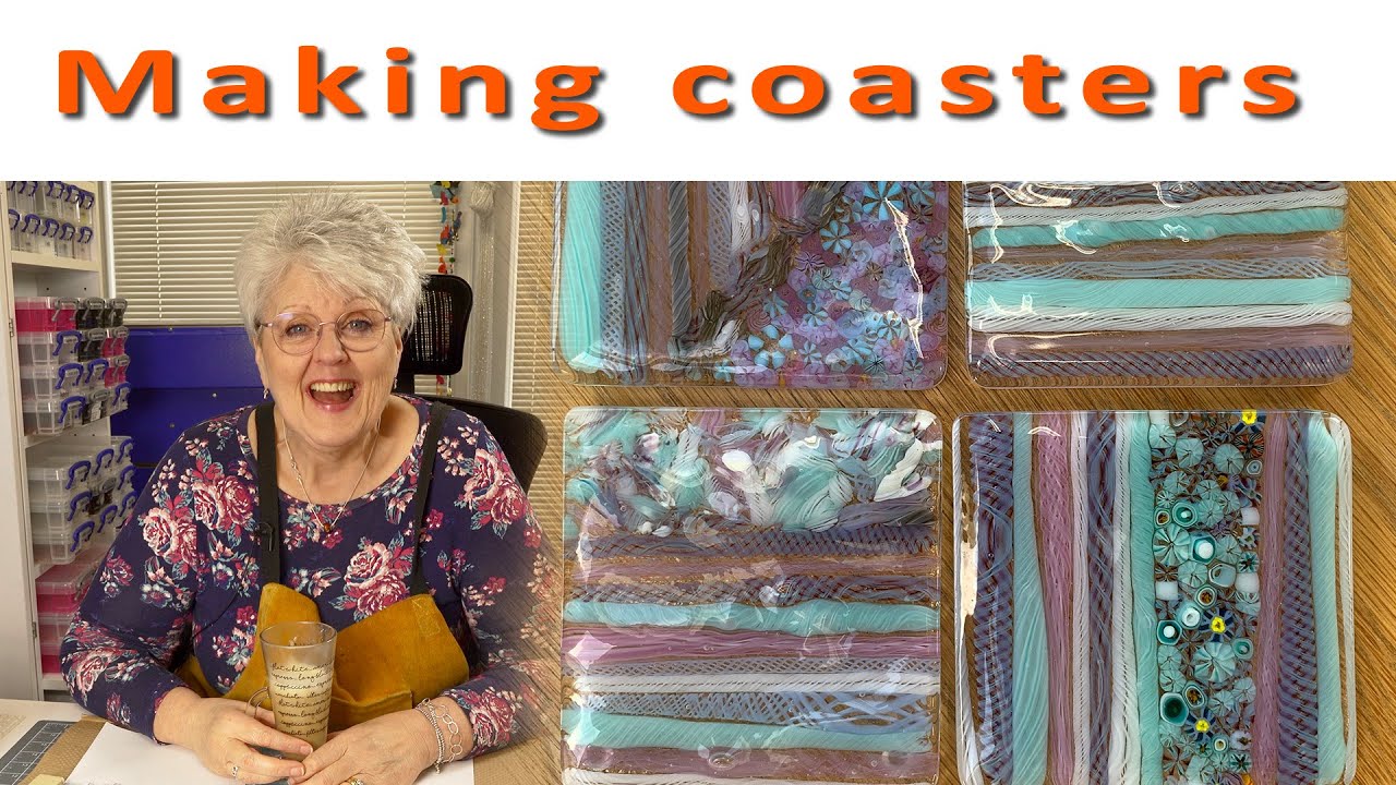 Making coasters using tubes and twisties