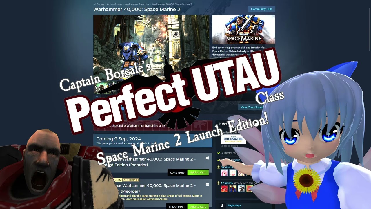 [WH40K/東方] Boreale's Perfect UTAU Class - Space Marine 2 LAUNCH EDITION