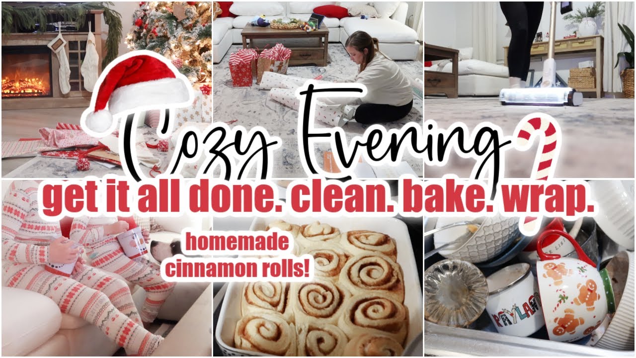 🎅*Cozy* Christmas Evening Routine &bull; Clean With Me + Baking & Holiday Prep &bull; Homemaking Motivation