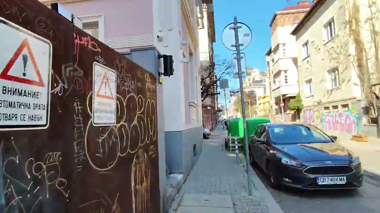 Sofia Walking Tour | Hidden Streets from NDK to Oborishte (City Walk 4K) НДК - Оборище - Еп. 1 