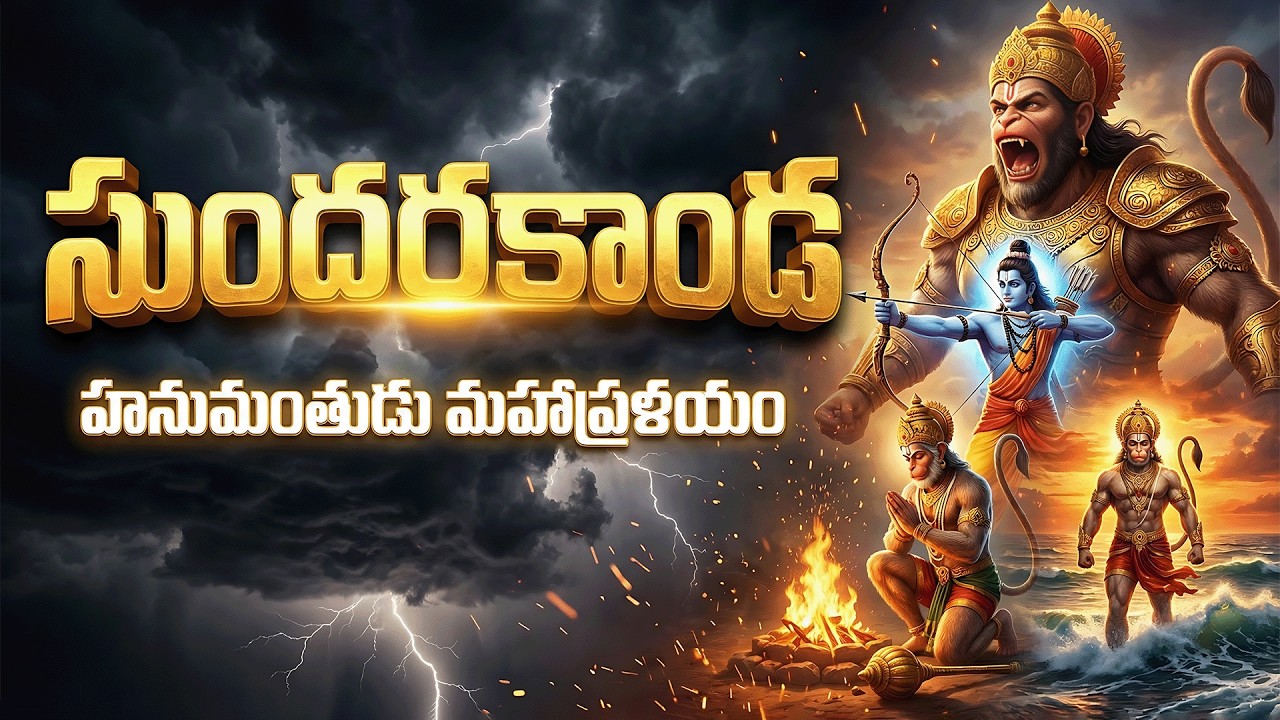 Ramayana Sundara Kanda Full Story | Hanuman Mahapralayam & Lanka Dahanam 🔥
