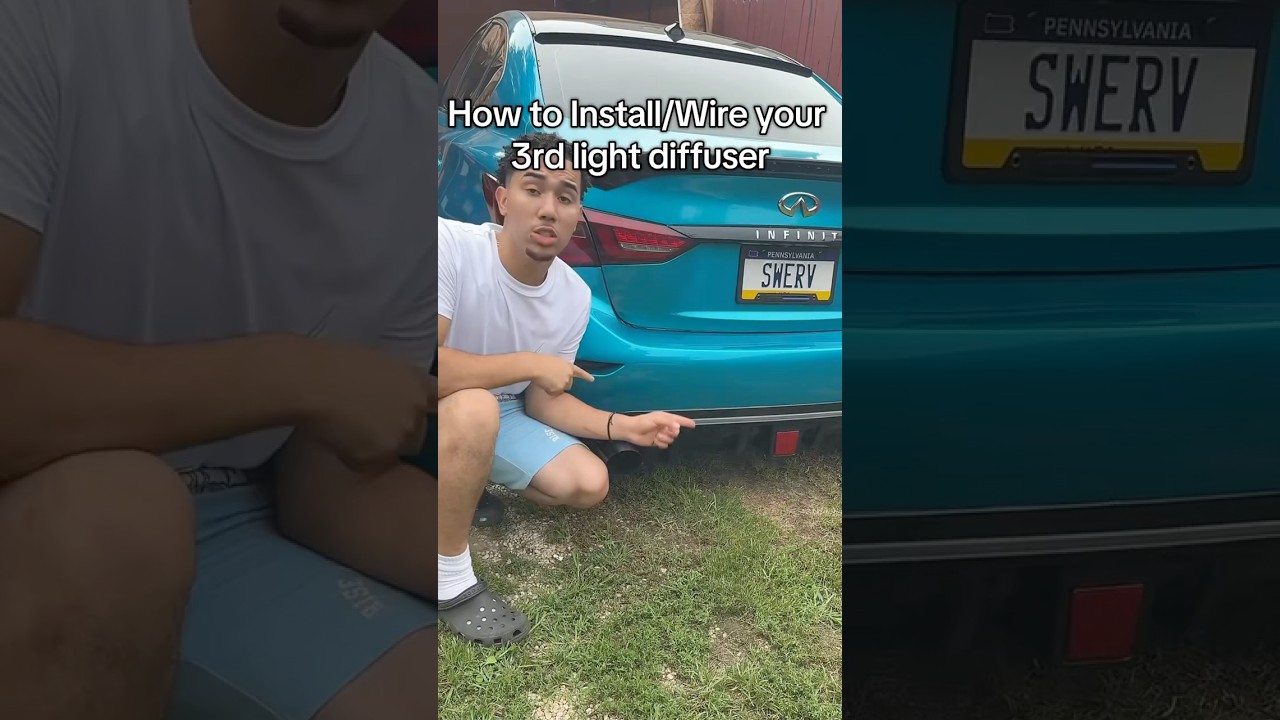 How to install a 3rd light diffuser G37/Q50!