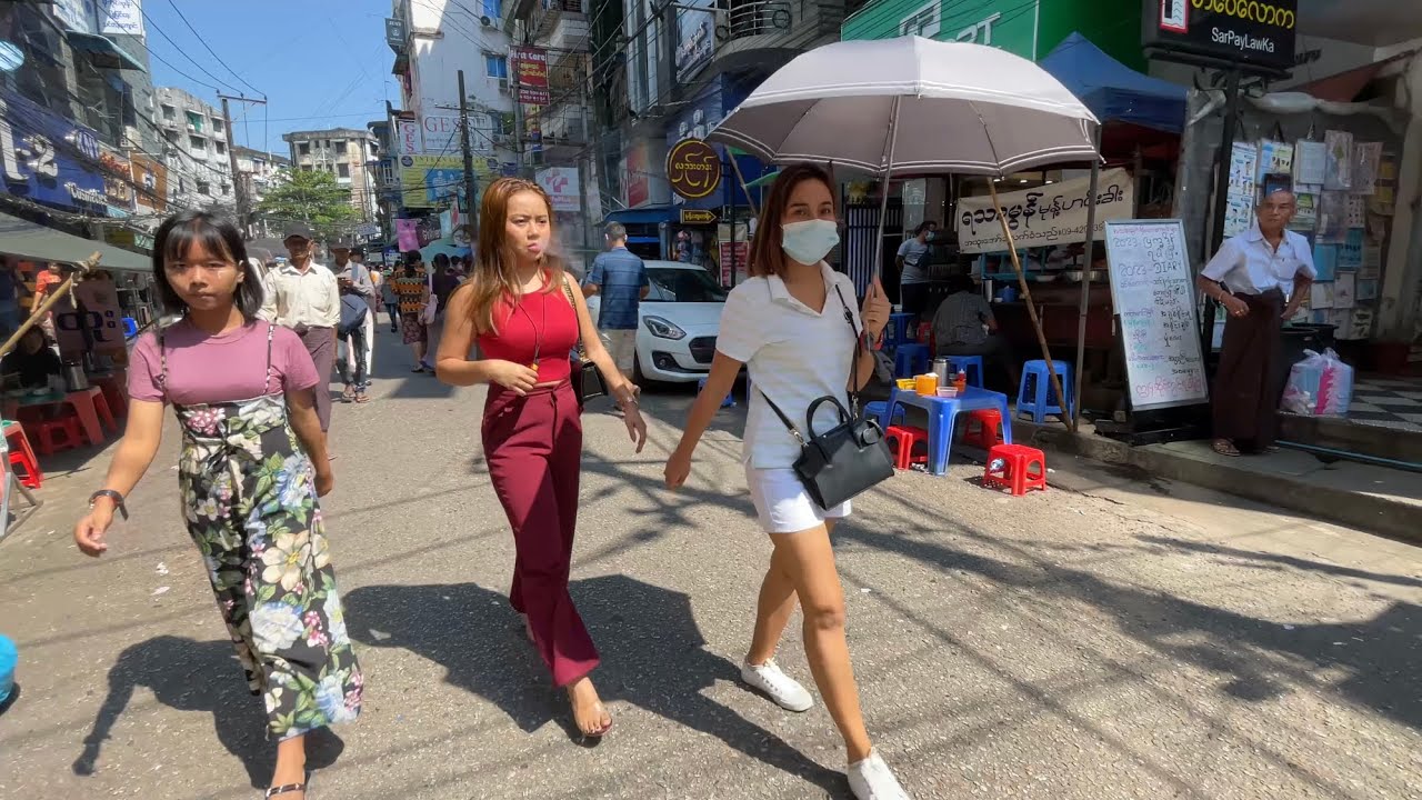 🇲🇲 A Place of Liveliness with MYANMAR People in YANGON