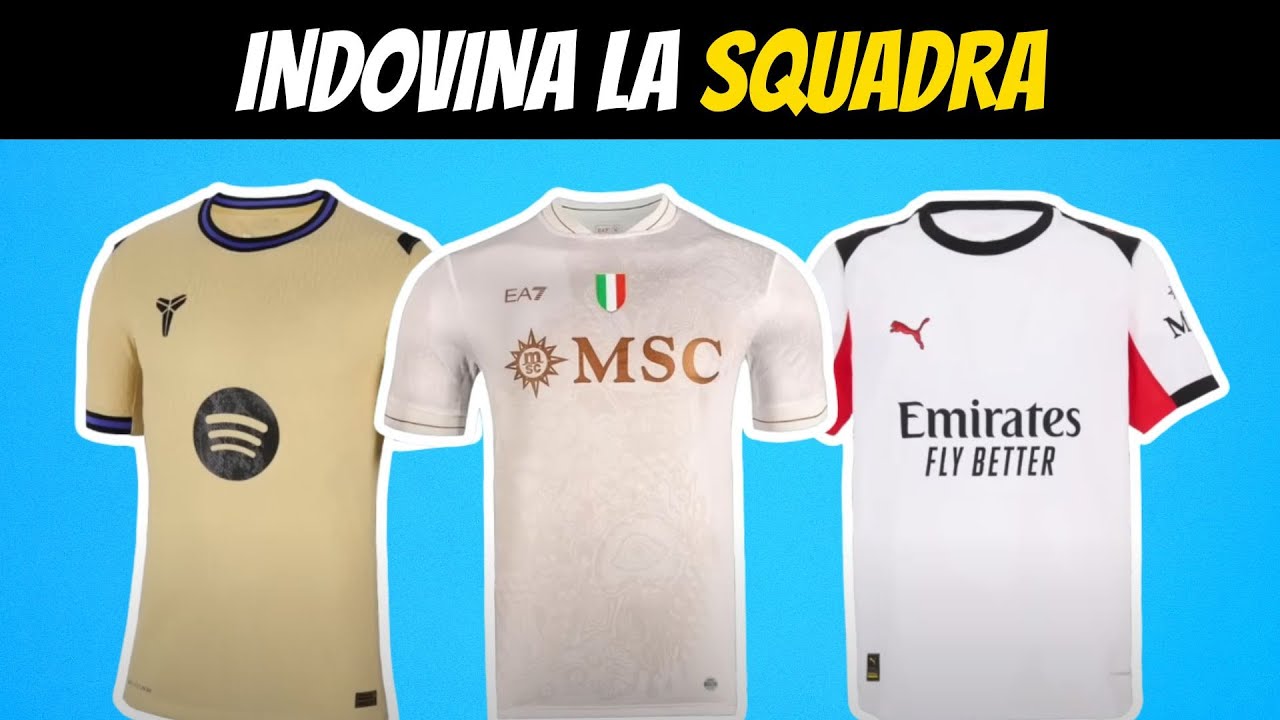 INDOVINA LA SQUADRA DALLA SECONDA MAGLIA 2025-2026 ⚽ 🥅