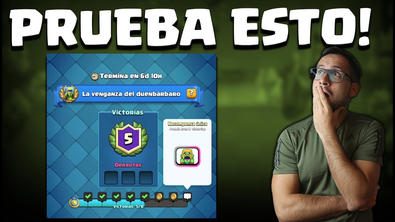 DESAFÍO DEL DUENDE Y ESQUELETO CON EMOTE GRATIS! ESTE ES MI MAZO