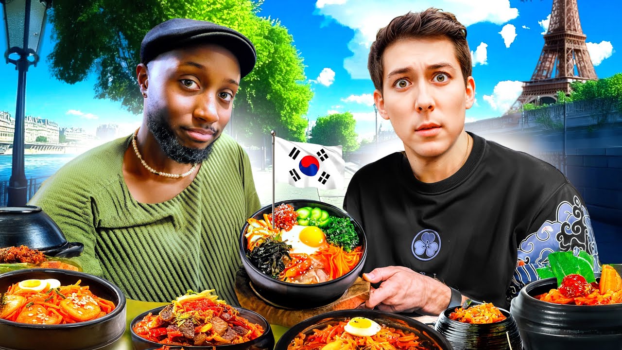 Je teste les RESTAURANTS COR&Eacute;ENS 🇰🇷 en France avec @PapeSan