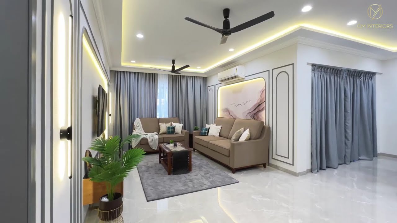 3BHK Turnkey Interior Design | Full Home Tour | Living, Kitchen, Bedrooms 