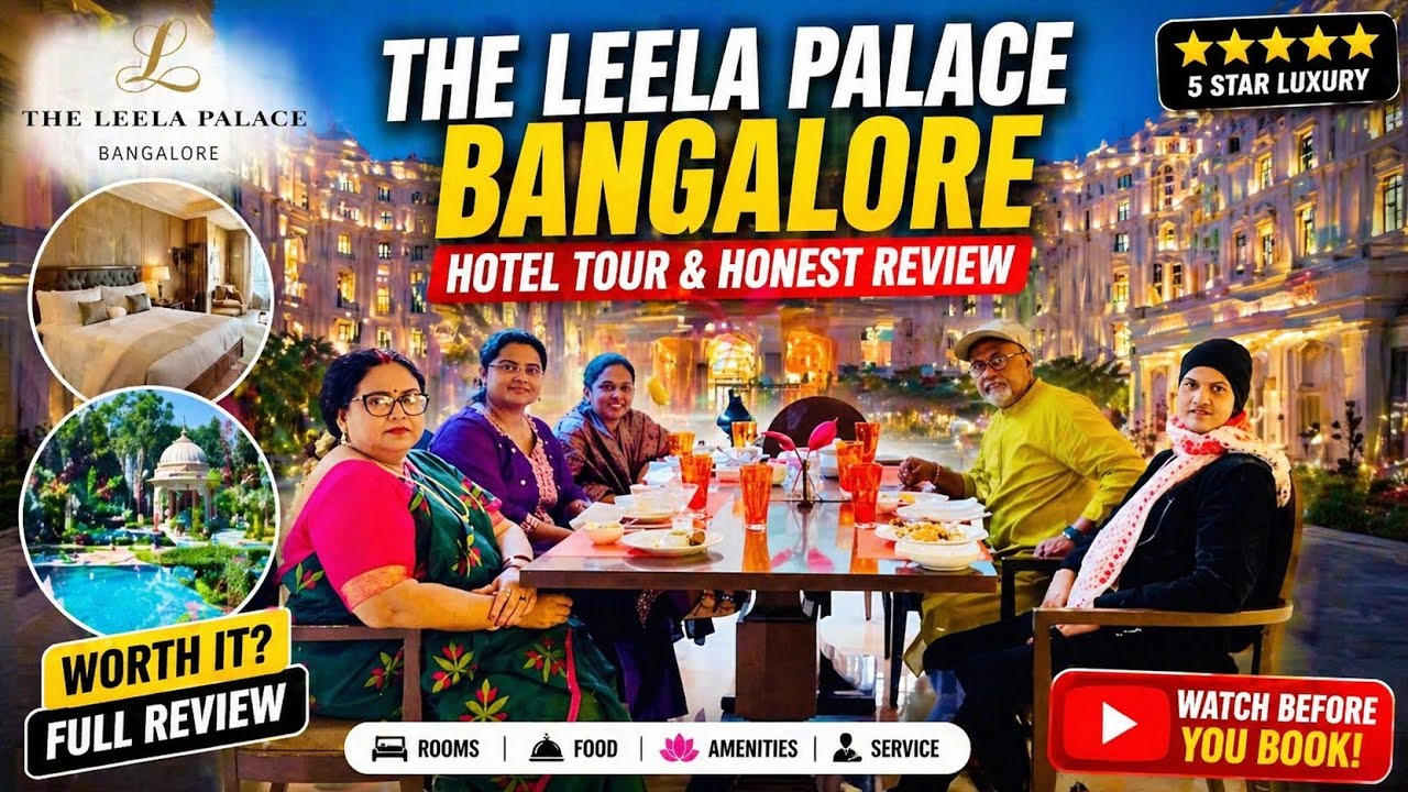 The Leela Palace Bangaluru , India / Hotel tour and Honest Review/ Five star Hotel in Bangalore 