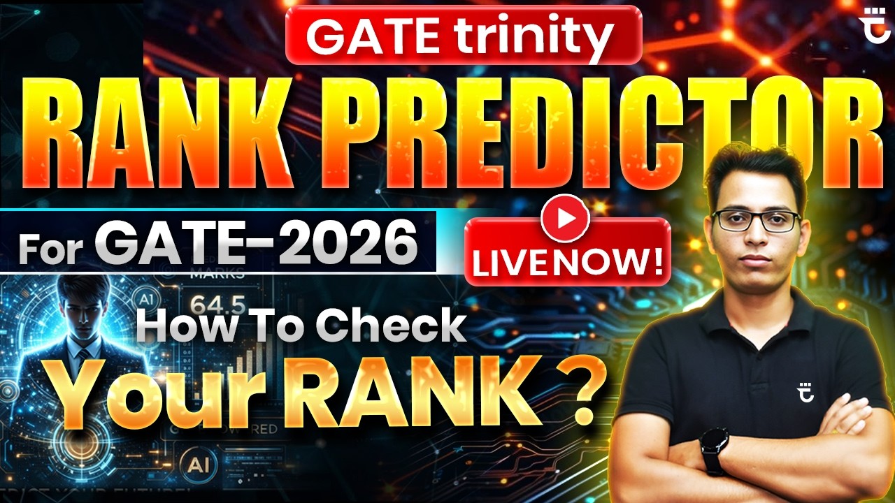 GATE 2026 Rank Predictor LIVE Now! | How To Check Your Rank | Sumit Prajapati Sir