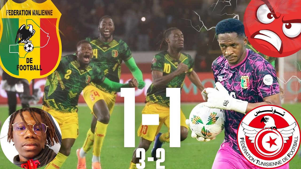 MALI 🇲🇱 ÉLIMINE LA TUNISIE 🇹🇳 ! Victoire 3-2 aux tirs au but 😱🔥