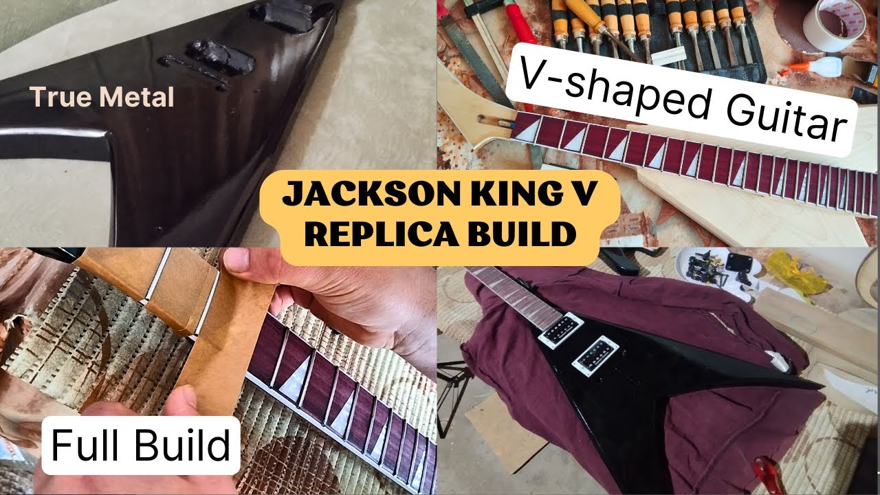 Jackson King V Replica Build - Будуємо гітару вдома - Guitar build from scratch