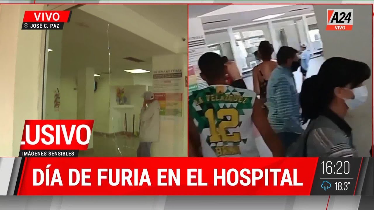 🚨 Familiares de una paciente rompieron la guardia de un hospital en José C. Paz