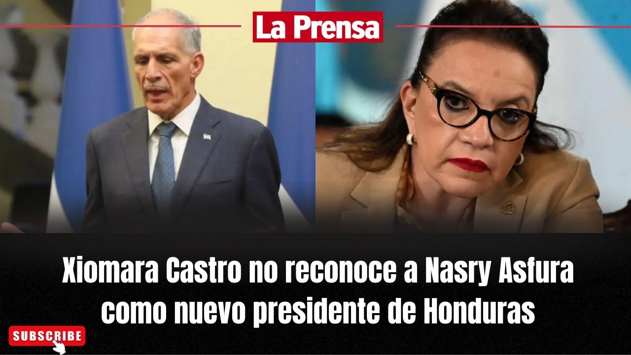 Xiomara Castro no reconoce a Nasry Asfura como nuevo presidente de Honduras