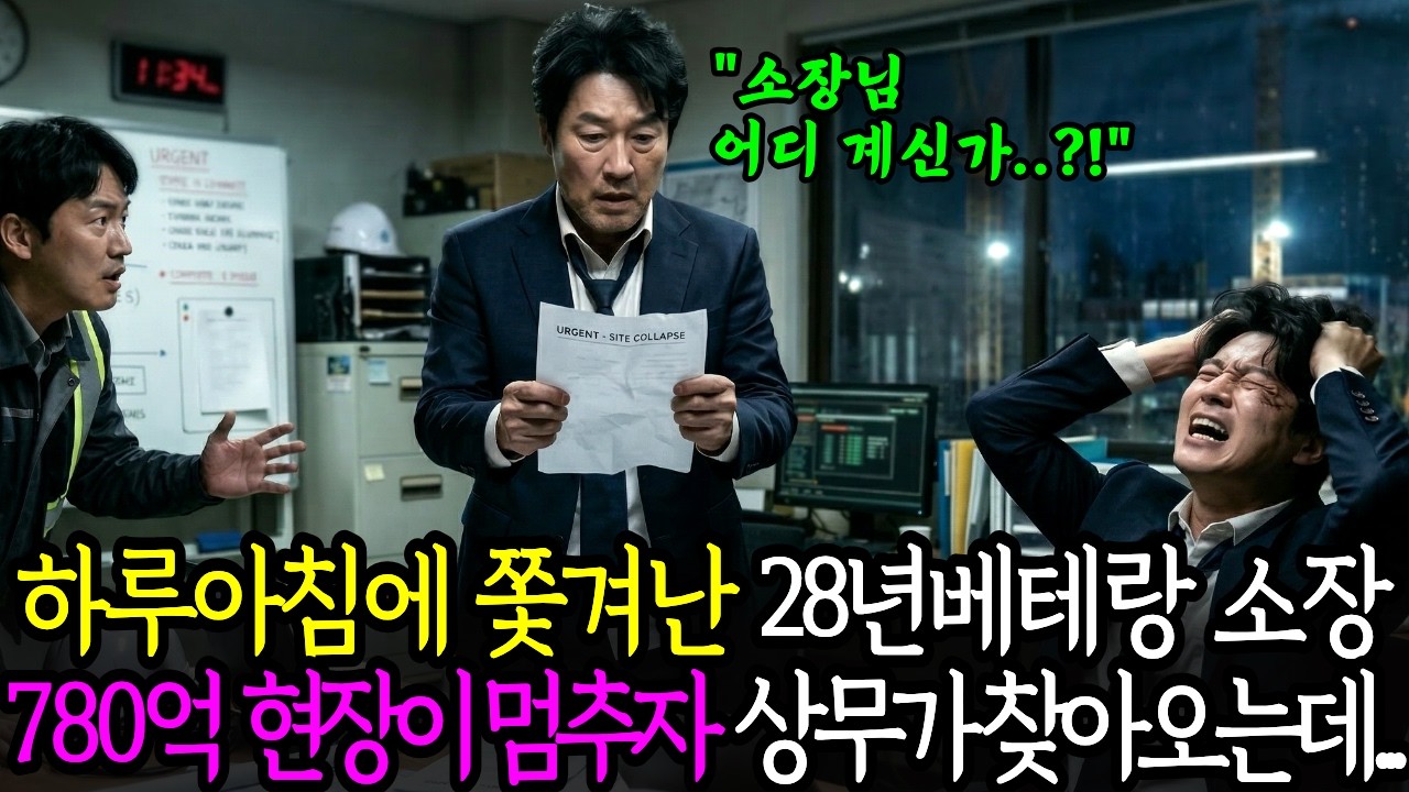 하루아침에 잘린 28년 경력 현장소장, 780억 현장이 멈추자 상무가 찾아오는데...