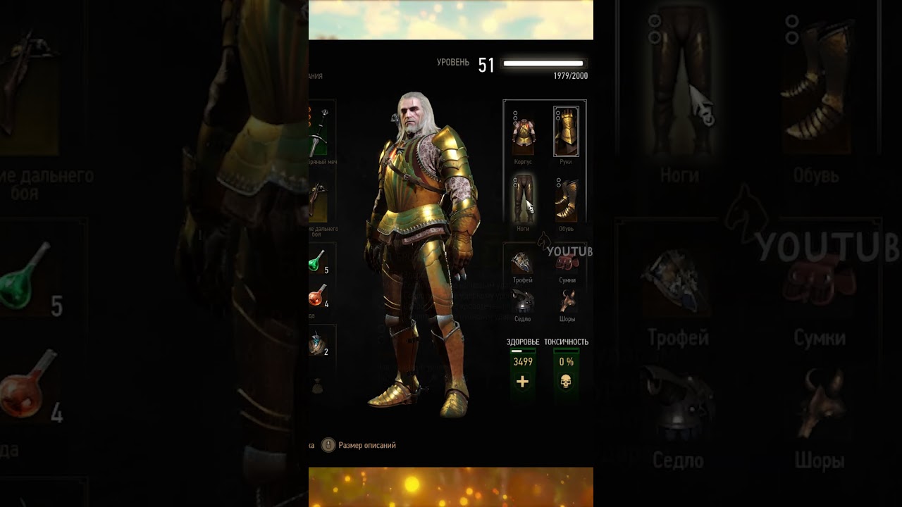 ВЕДЬМАК 3 - УНИКАЛЬНЫЙ НАБОР БРОНИ! #shorts #witcher3 #witcher #игры