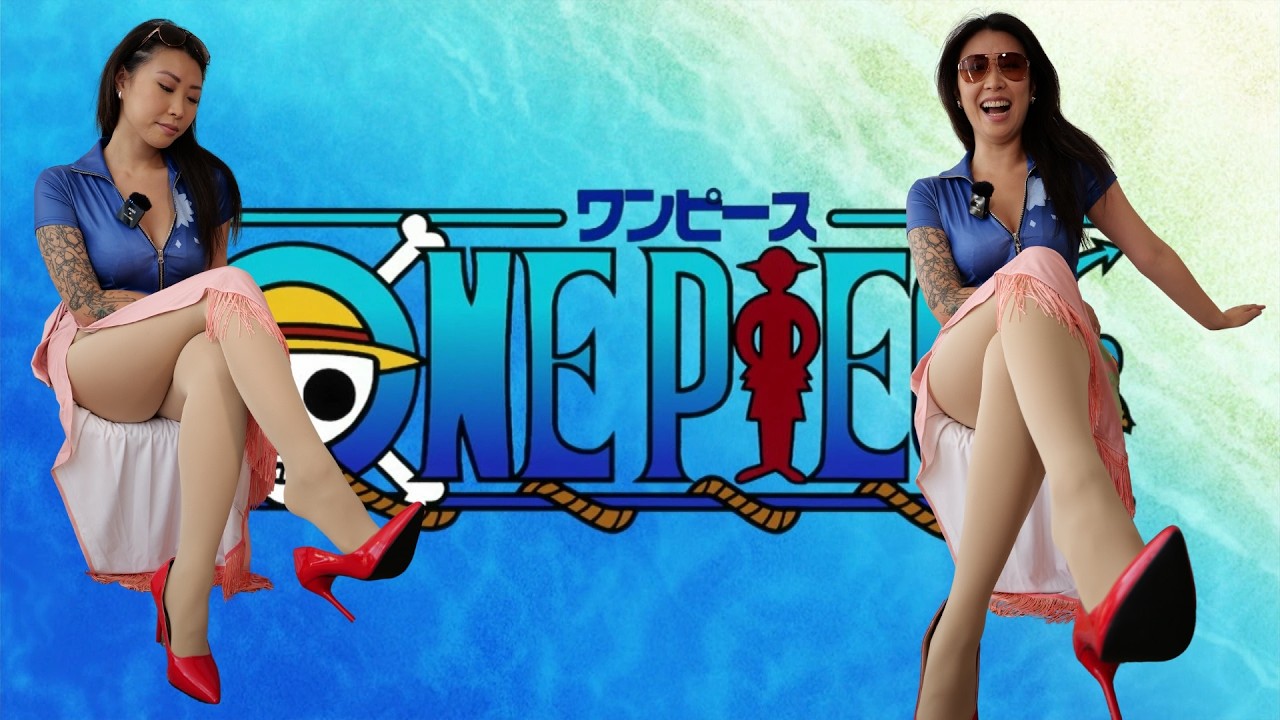 Pantyhose cosplay: Robin from One Piece
