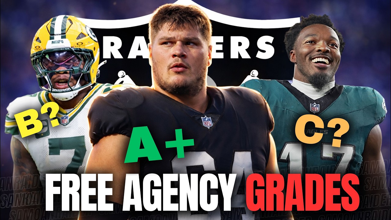 GRADING LAS VEGAS RAIDERS FREE-AGENCY 2026 (So Far) | Maxx Crosby RETURN, Tyler Linderbaum & More!
