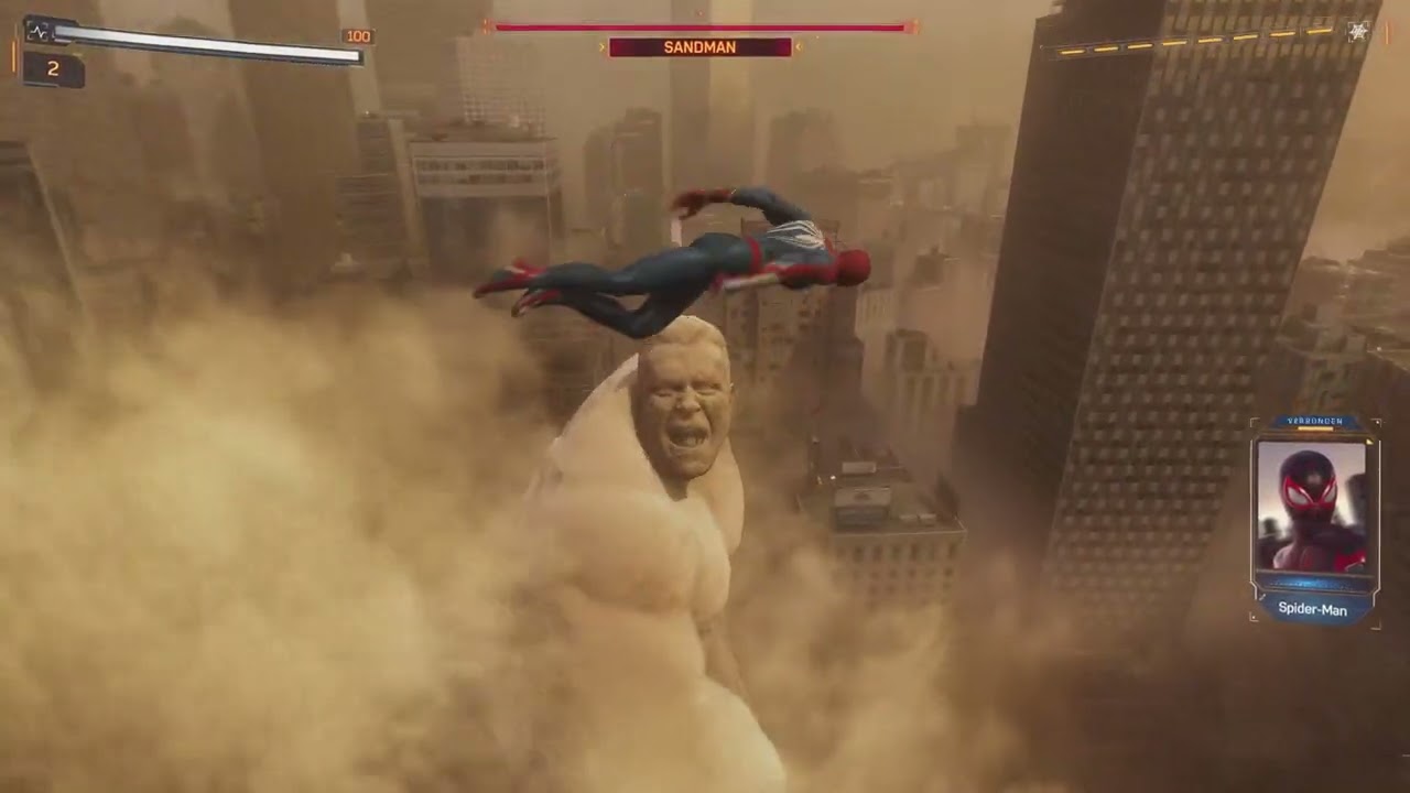 Ps5 Spider-Man 2, Spielstart  Oberflächenspannung in 4K/30fps Raytracing