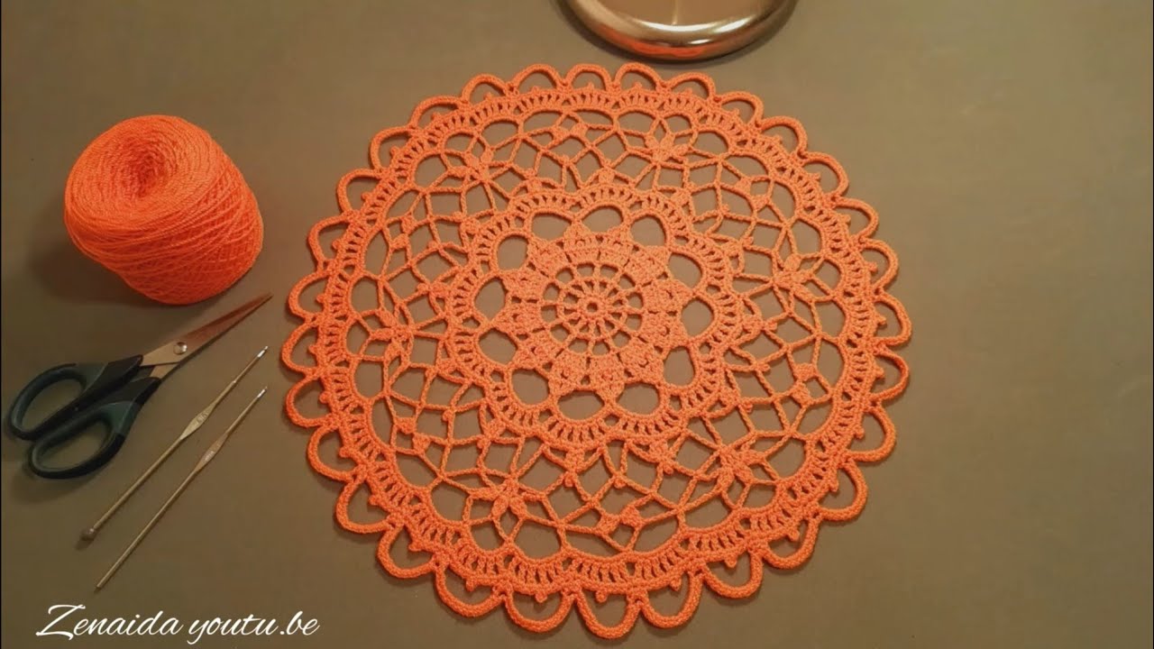 Carpeta circular Crochet