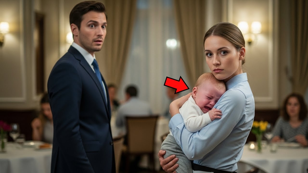 LE BÉBÉ DU MILLIARDAIRE PLEURAIT BRUYAMMENT DANS LE RESTAURANT… JUSQU’À CE QUE LA SERVEUSE TIMIDE