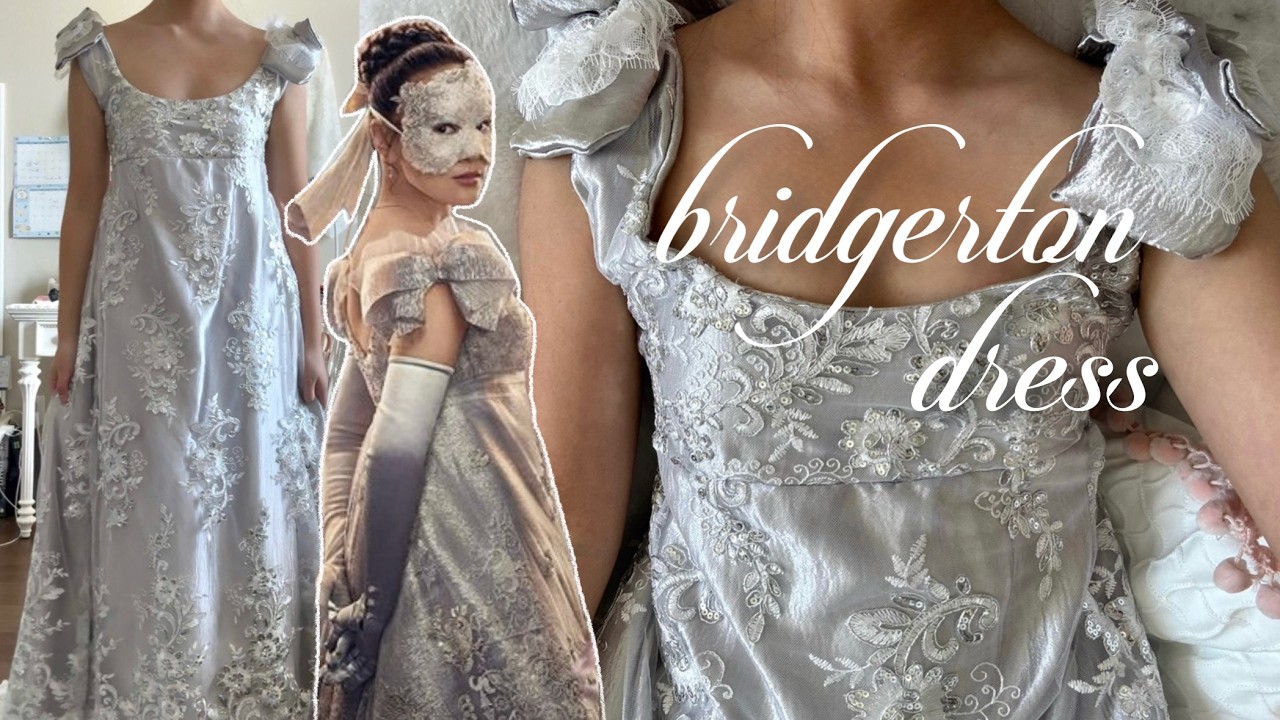 designing sophie's silver masquerade ball dress from bridgerton