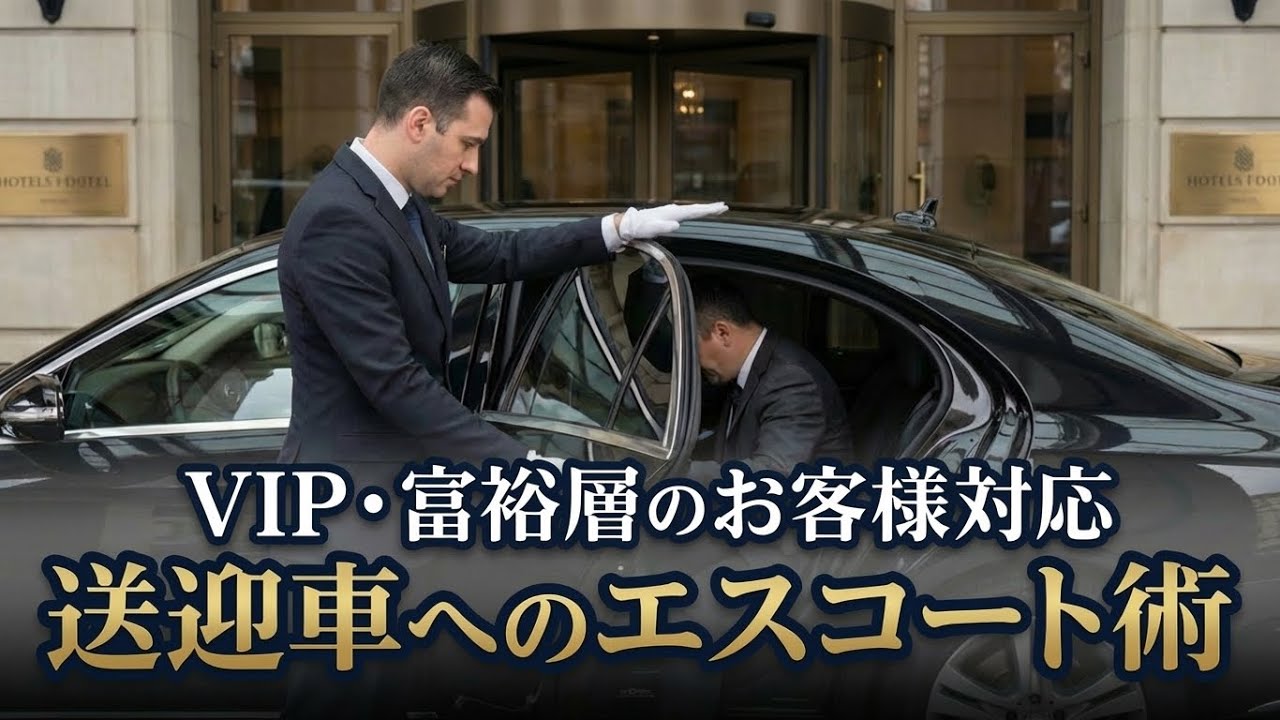 VIP・富裕層のお客様の自動車へのエスコート術 執事の朝礼ライブ 富裕層顧客対応サービス・ビジネスパーソン向けに毎日10分間の研修