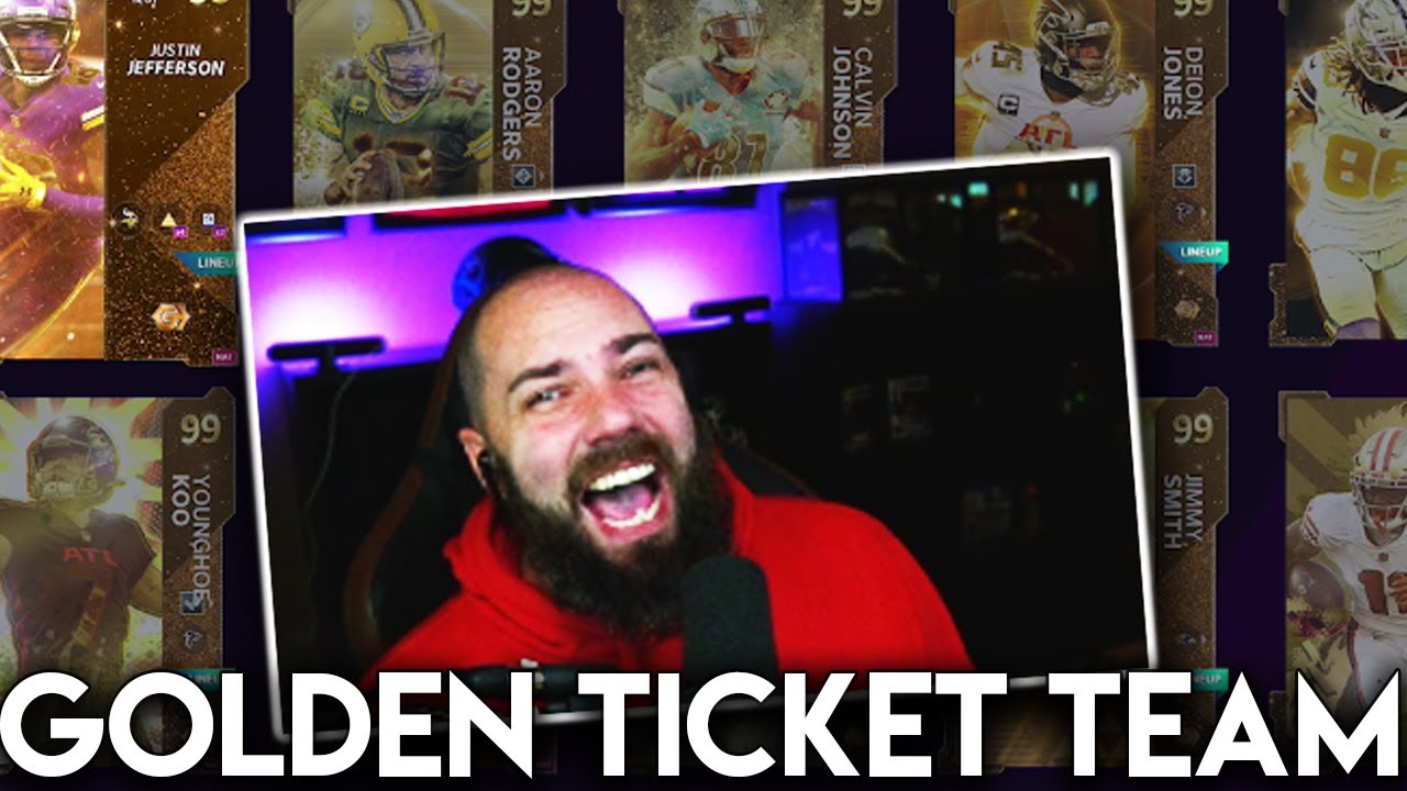 THE ALL GOLDEN TICKET TEAM IS HERE! [MADDEN 21 GAMEPLAY]