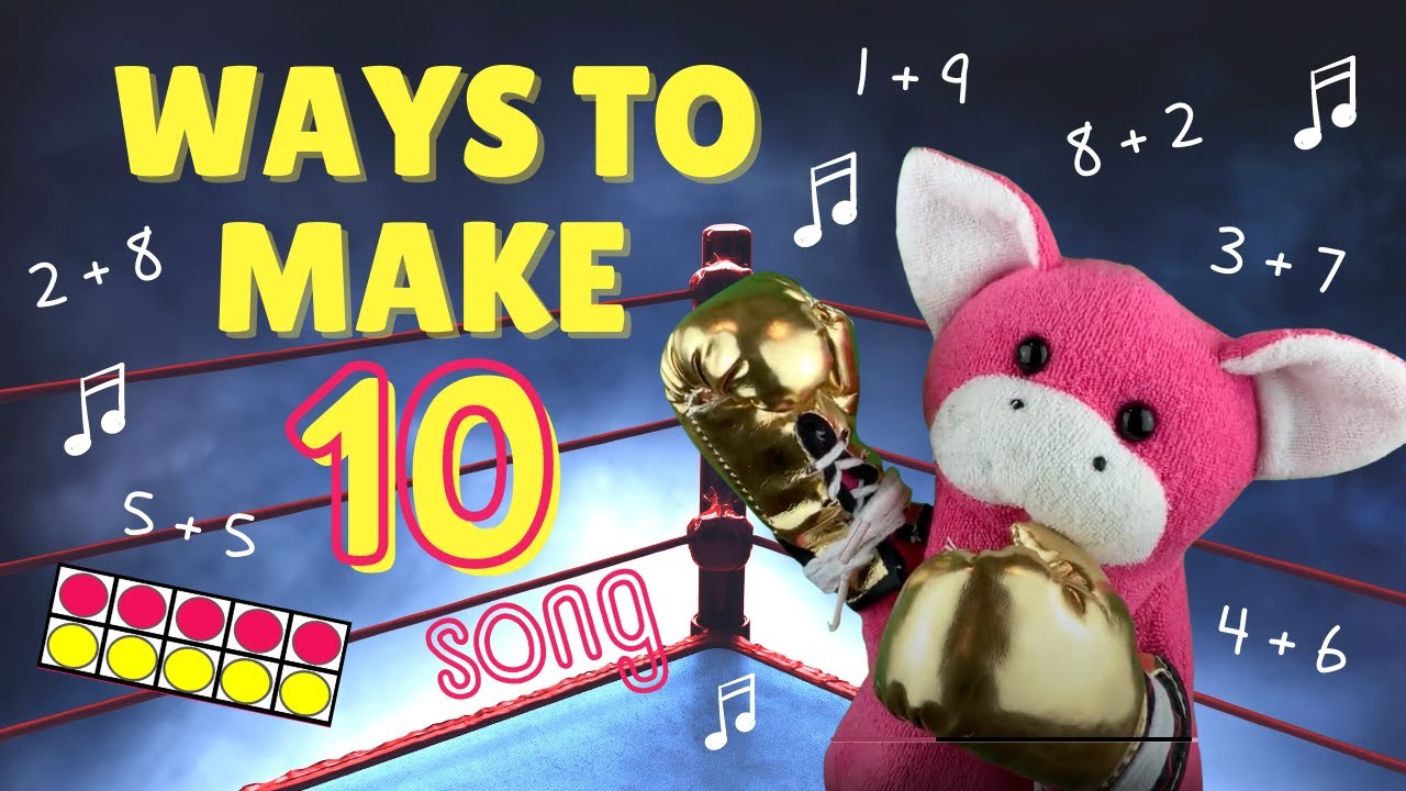Ways to Make Ten Song - Addition Facts Song to Learn Friends of Ten Facts by Math Notes with Rocko