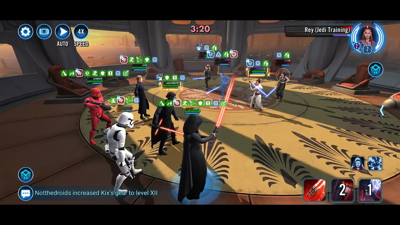 SLKR vs Rey gac 5v5 swgoh 